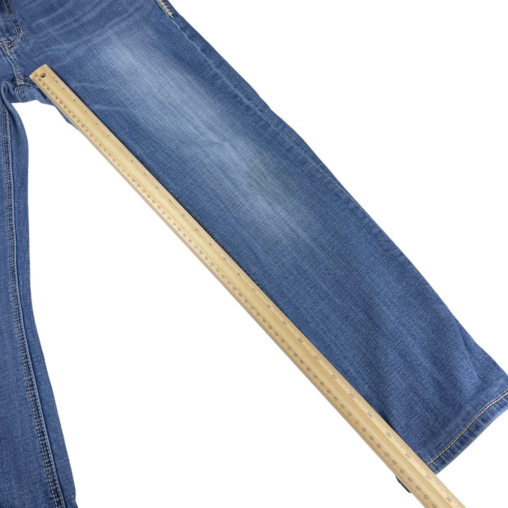 Rock & Roll Cowgirl Jeans Women 27/32 Blue Bootcut Flare Distressed W2-1383 - Picture 13 of 13